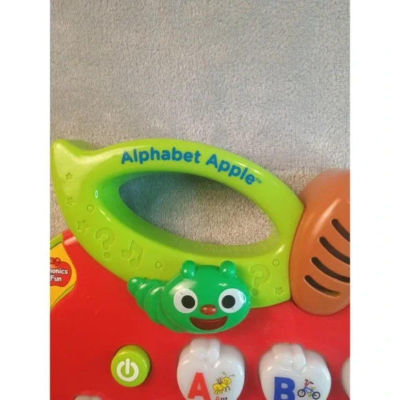 VTech Alphabet Apple Learning Toy Red Green ABC Letters Sounds Toddler - Picture 4 of 8